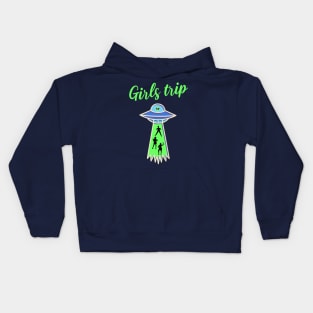 Girls trip alien abduction Kids Hoodie